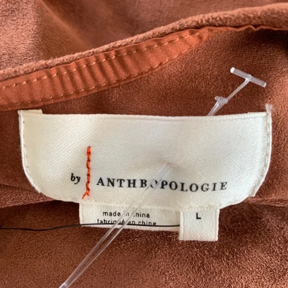 NWOT Anthropologie Suede Tie Waist Jumpsuit - Picture 5 of 5